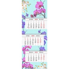 Календарь квартальный "Орхидеи" 2022 год